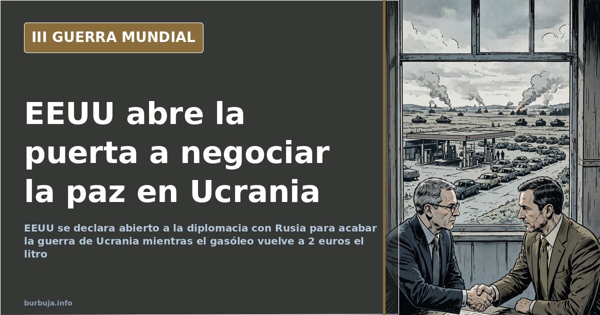 EEUU, abierto a la diplomacia con Rusia para acabar la guerra
