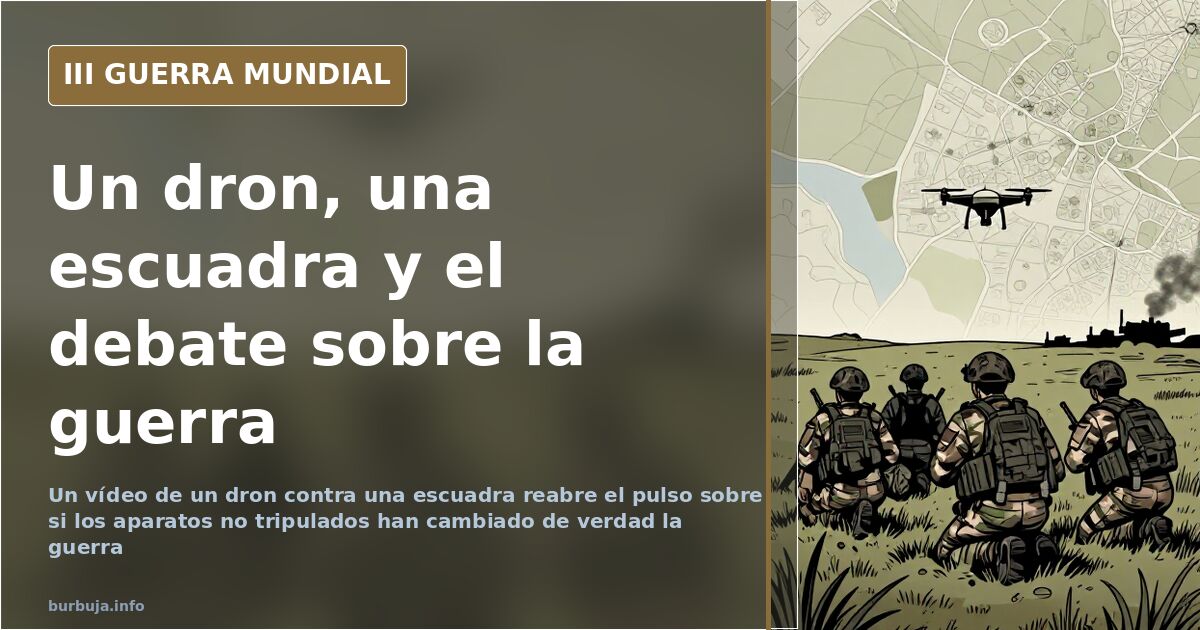 Ufo: «La guerra ha cambiado». Un dron contra una escuadra