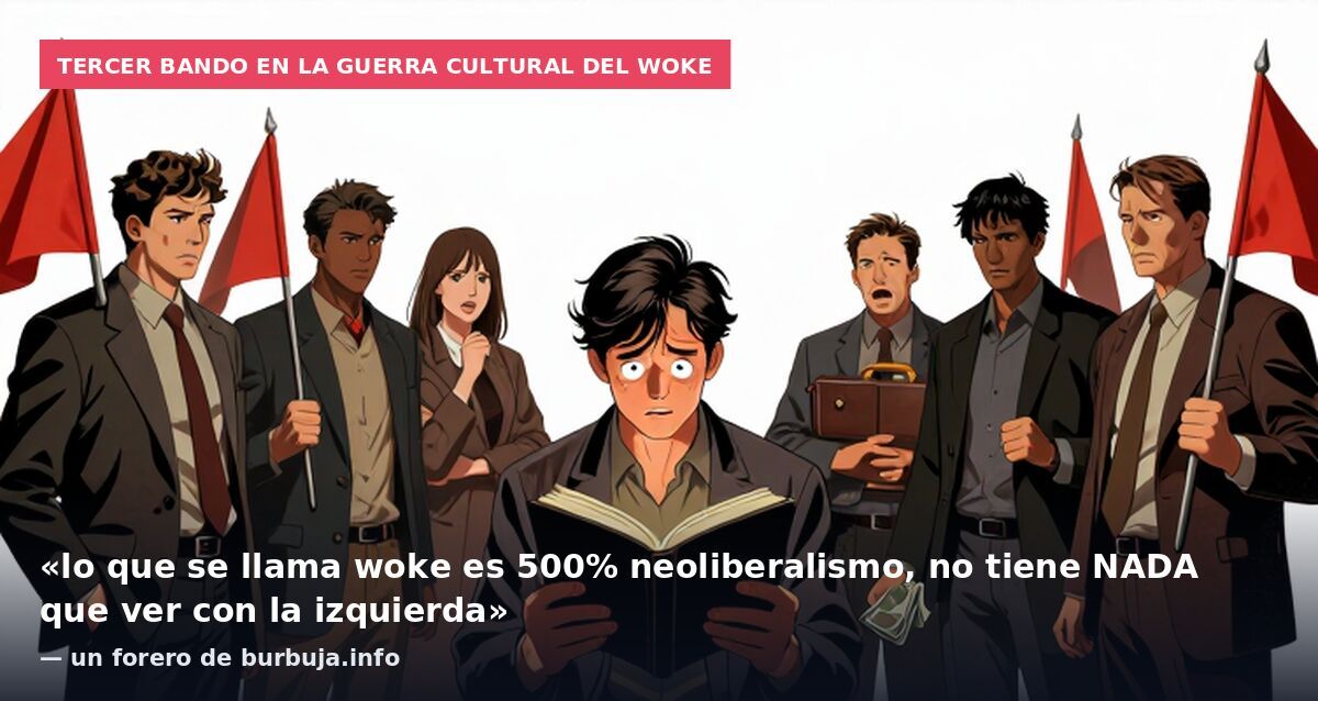 Tercer bando en la guerra cultural del woke: «lo que se llama woke es 500% neoliberalismo, no tiene NADA que ver con la izquierda» — un forero de burbuja.info