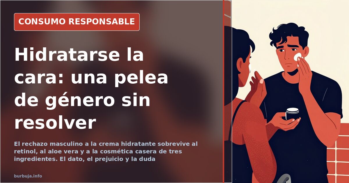 Frasco de crema hidratante abierto sobre una superficie clara junto a una hoja de aloe vera