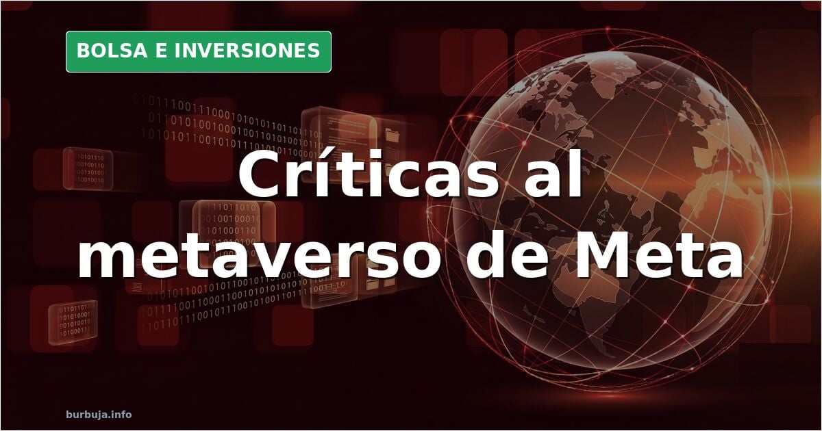 Gráfico bursátil descendente con velas rojas y verdes sobre fondo oscuro, reflejando la caída de Meta por el metaverso
