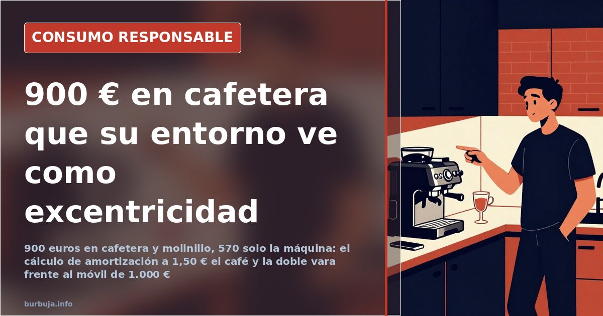 900 € en cafetera: la doble vara frente al móvil de 1.000 €