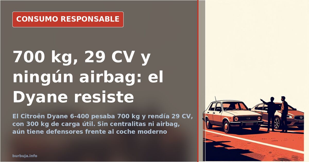 Un Citroën Dyane, el utilitario francés de motor refrigerado por aire