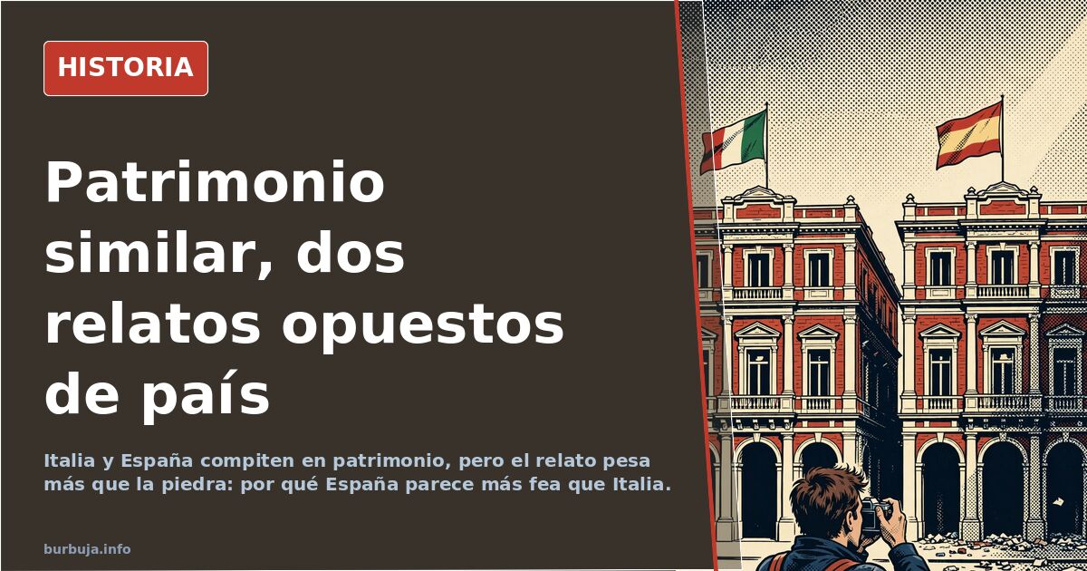 Comparación de cascos históricos entre España e Italia para analizar si el patrimonio español es más feo que el italiano
