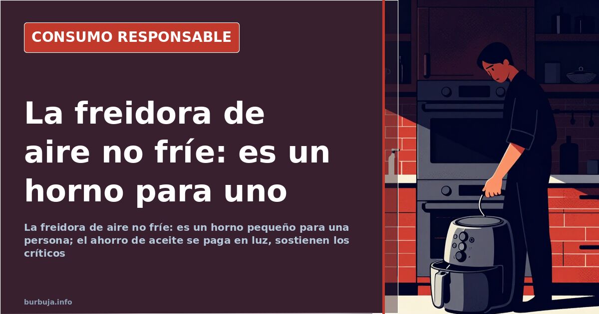 Freidora de aire con cestillo de 3,5 litros abierto sobre una encimera, con patatas y filetes de pescado listos para cocinar