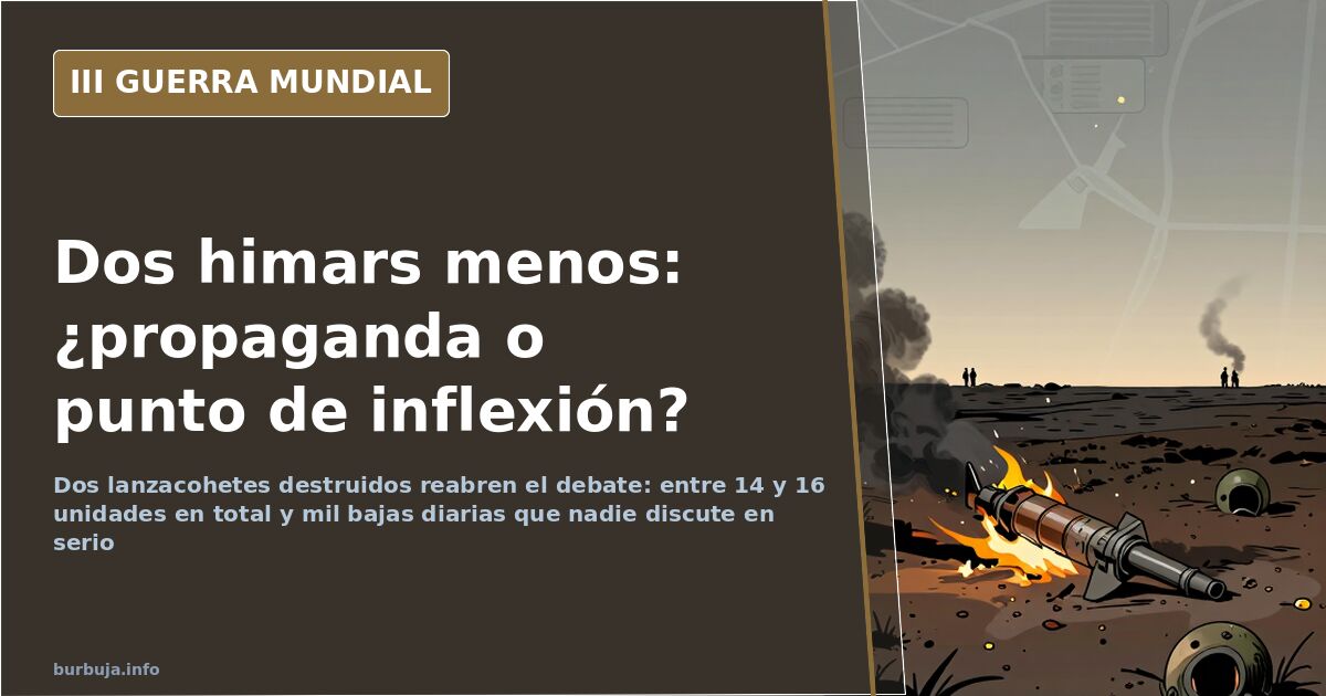 Dos himars destruidos y el debate sobre su peso real en la guerra