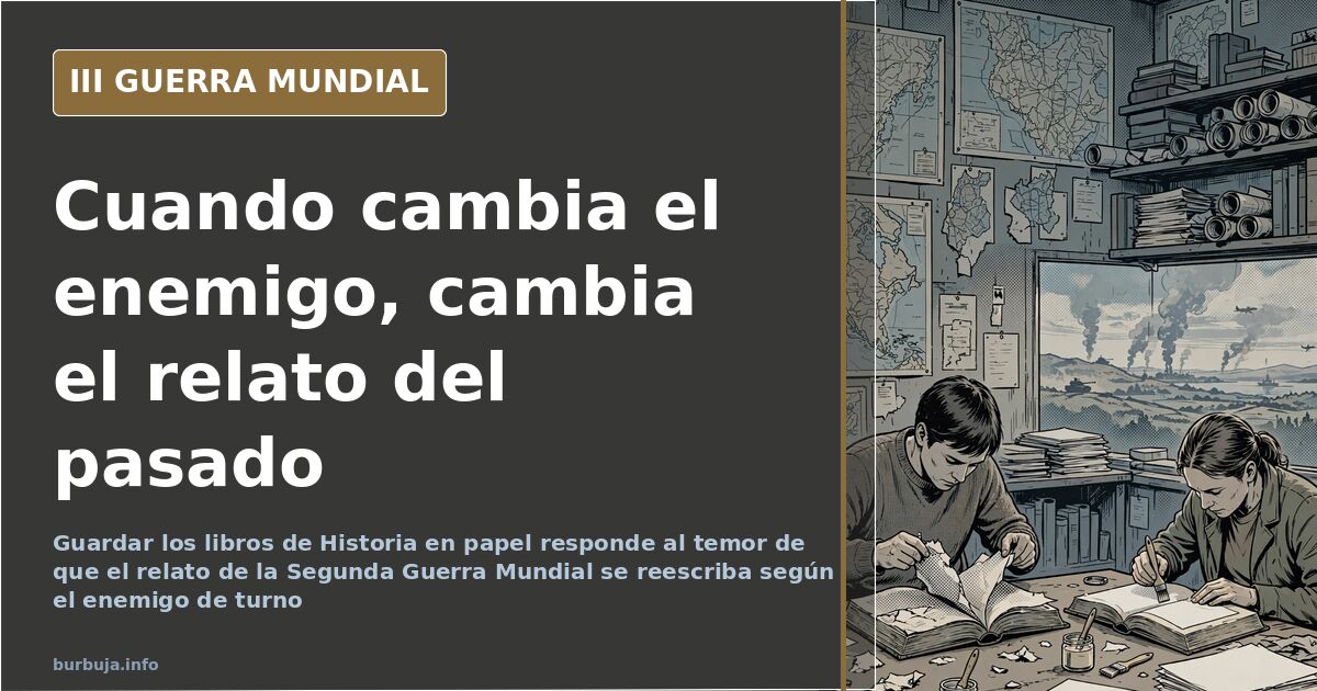 Libros de Historia en papel contra la reescritura del relato