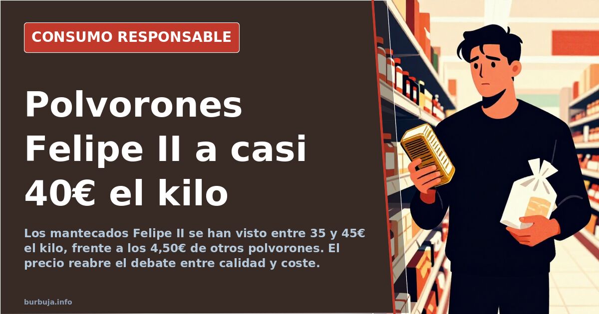 Felipe II roza los 40€ el kilo: ¿el mantecado más caro?