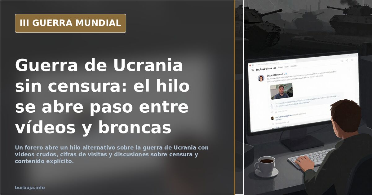 Guerra de Ucrania sin censura: el hilo se abre paso entre vídeos y broncas