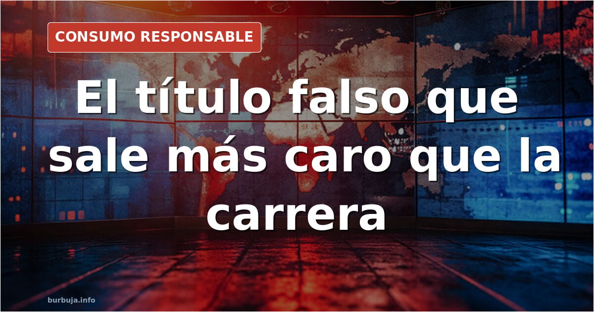 Falsificar un título universitario para fardar ante los conocidos