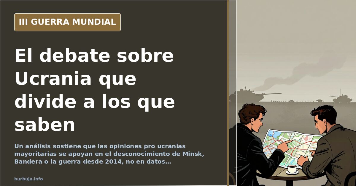 Las opiniones sobre Ucrania que no resisten un examen
