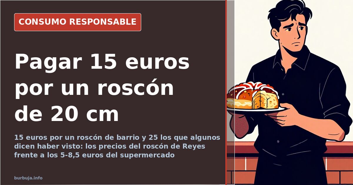 Roscón de Reyes: 15 euros el de barrio y 25, según un forero