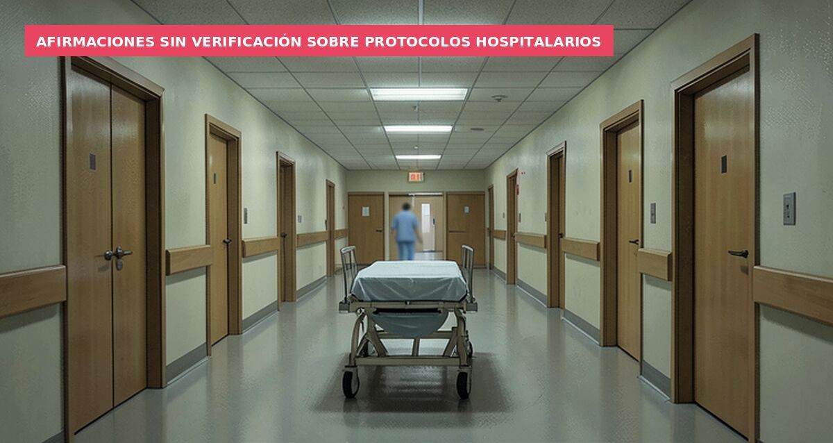 Afirmaciones sin verificación sobre protocolos hospitalarios