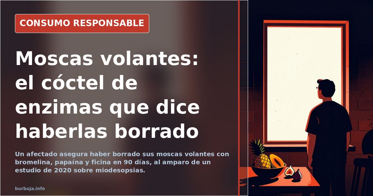 Moscas volantes: probar con enzimas lo que el oculista descarta