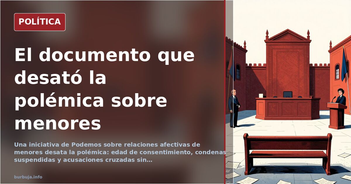 Podemos y la iniciativa sobre relaciones afectivas: qué se registró