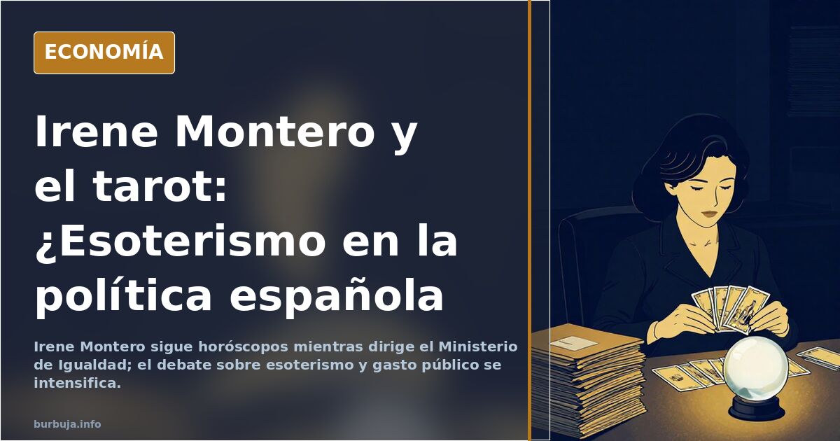 Irene Montero sigue horóscopos mientras dirige el Ministerio de Igualdad; el debate sobre esoterismo y gasto público se inten