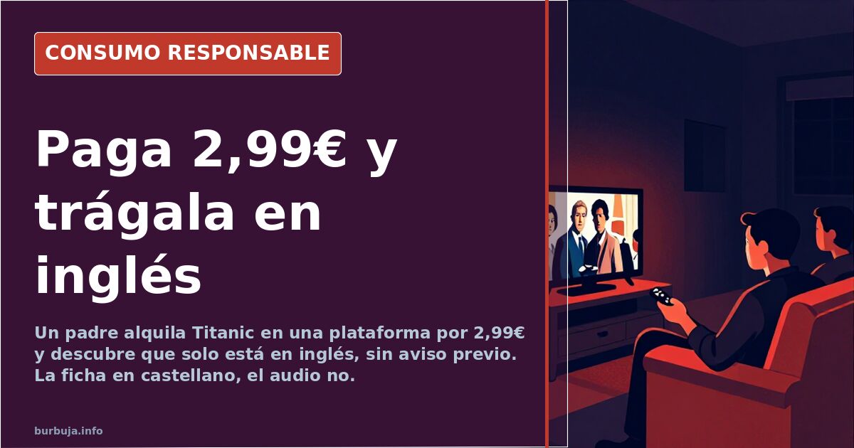 Vater zahlt 2,99 € für Titanic, doch der Film ist nur auf Englisch