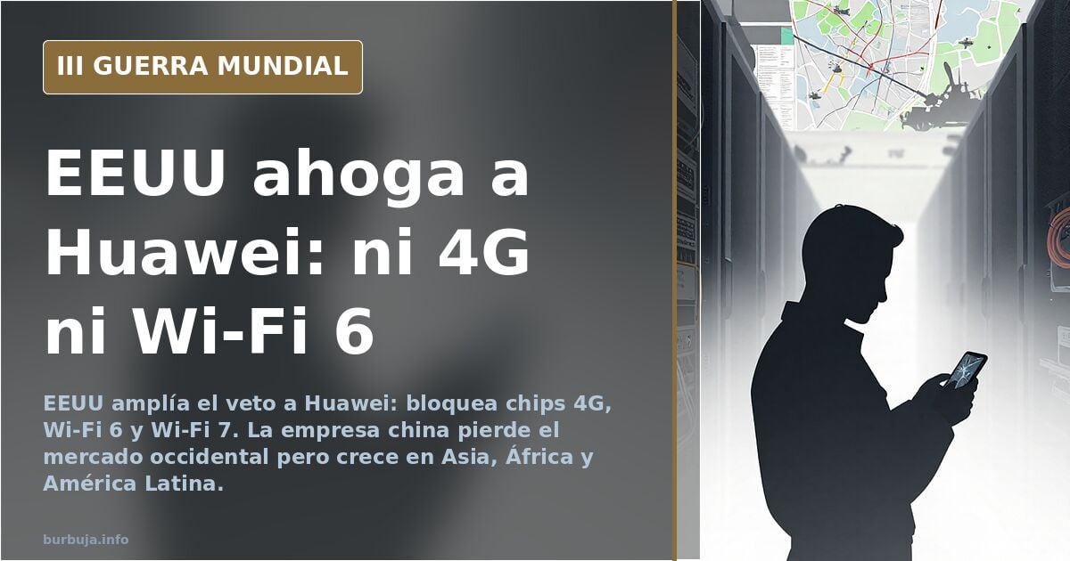 EEUU amplía el veto a Huawei: ni chips 4G ni Wi-Fi 6