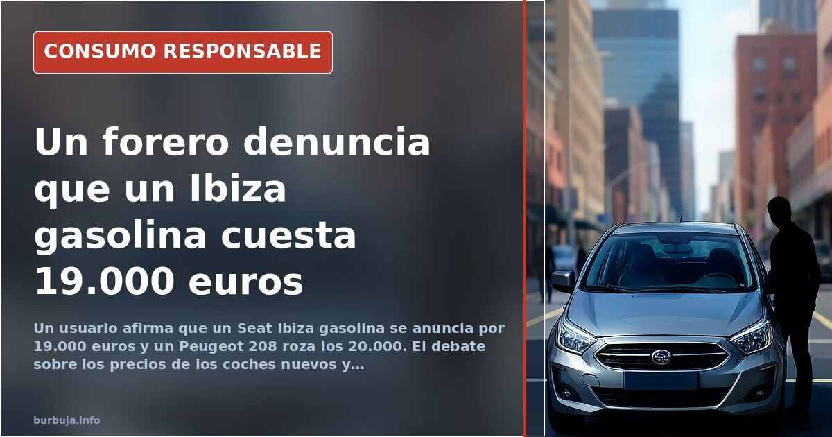 Forum user reports a petrol Seat Ibiza now costs €19,000 in Spain