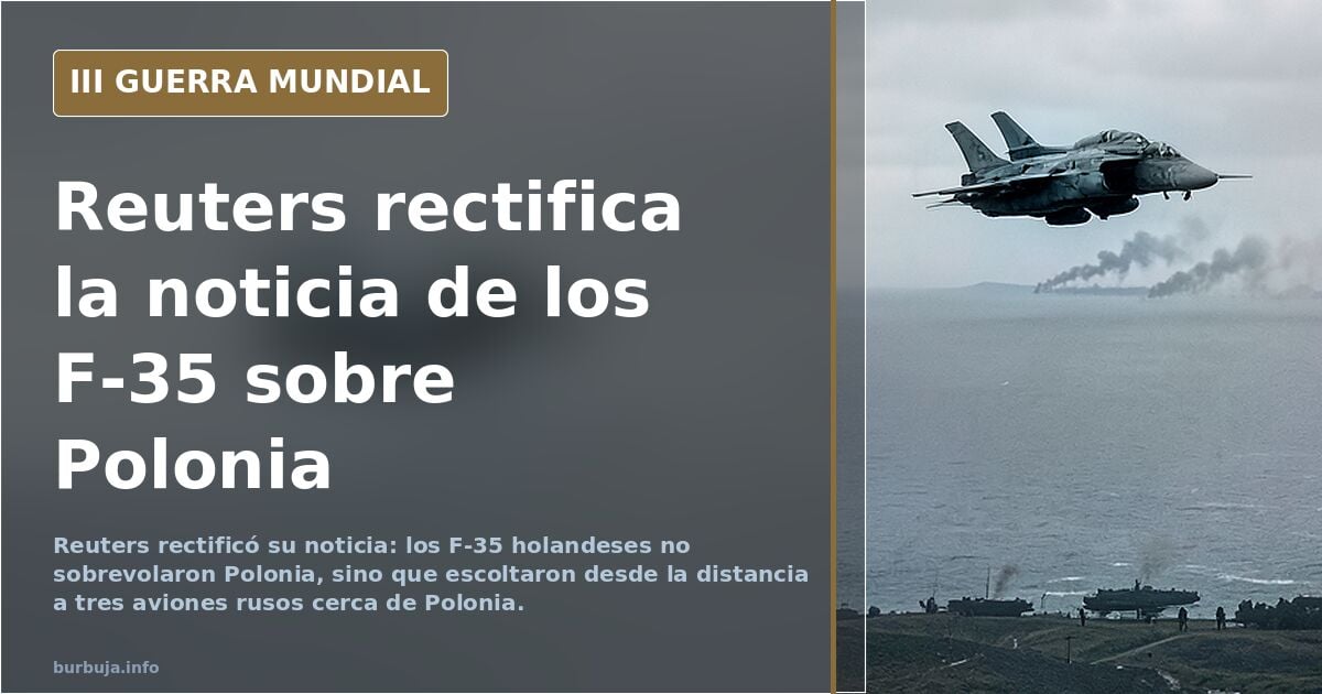 Reuters korrigiert: F-35 flogen nicht in Polen ein