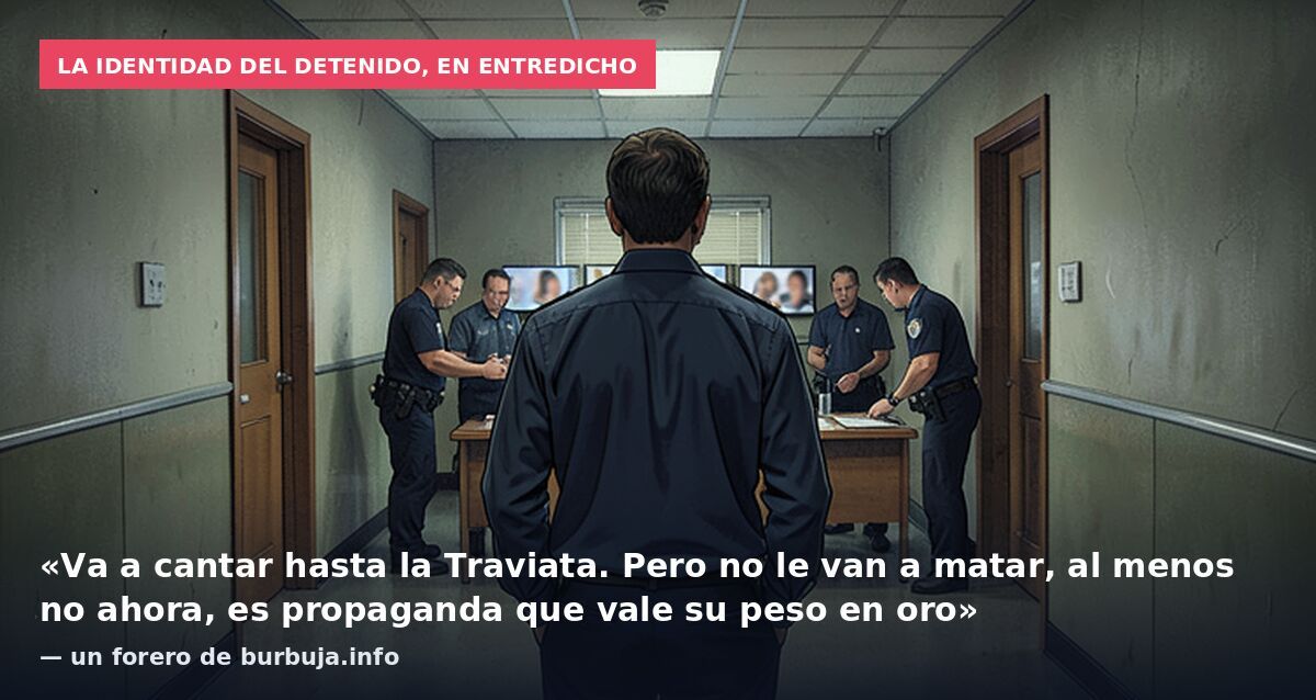 La identidad del detenido, en entredicho: «Va a cantar hasta la Traviata. Pero no le van a matar, al menos no ahora, es propaganda que vale su peso en oro» — un forero de burbuja.info