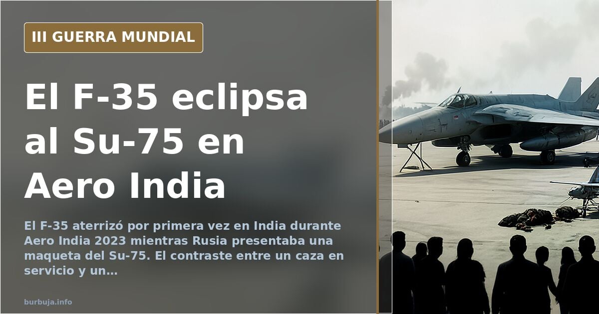 F-35 lands in India and leaves the Su-75 as a mere mockup