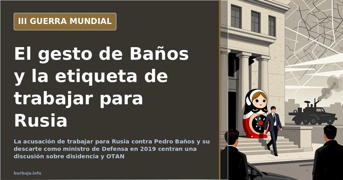 Composición sobre el debate en torno a Pedro Baños y la etiqueta de trabajar para Rusia