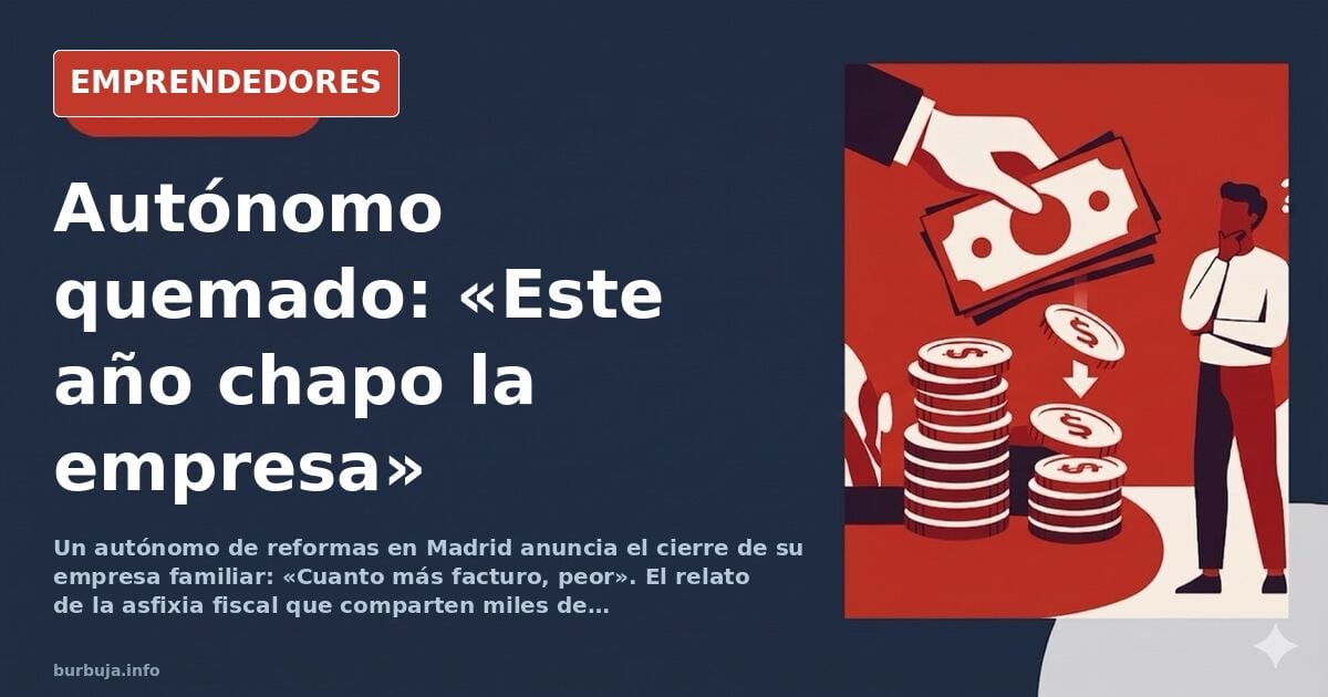 Madrid: Selbstständiger schließt wegen Steuerlast