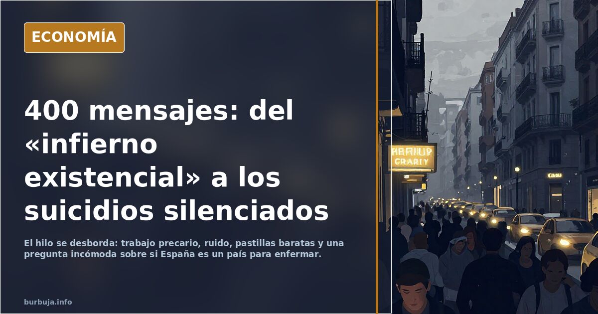 400 mensajes: del «infierno existencial» a los suicidios silenciados