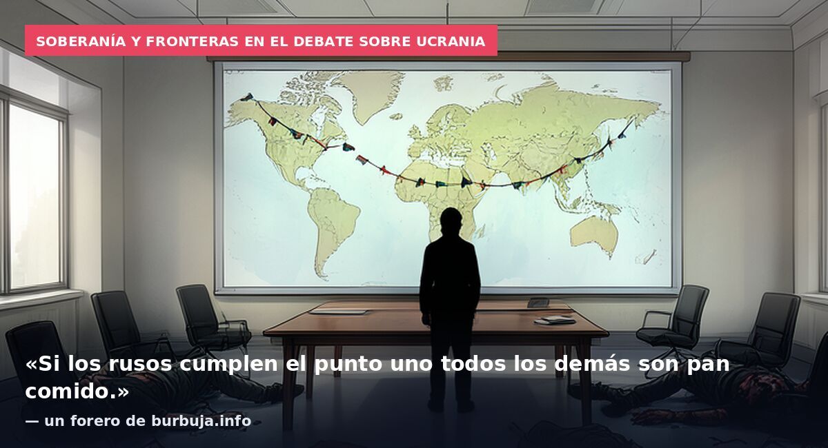 Soberanía y fronteras en el debate sobre Ucrania: «Si los rusos cumplen el punto uno todos los demás son pan comido.» — un forero de burbuja.info