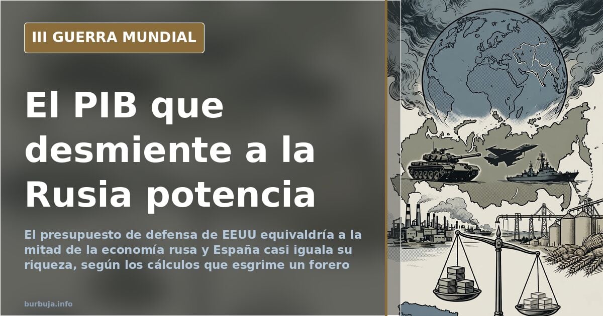 Rusia no es una potencia económica: lo que revela su PIB