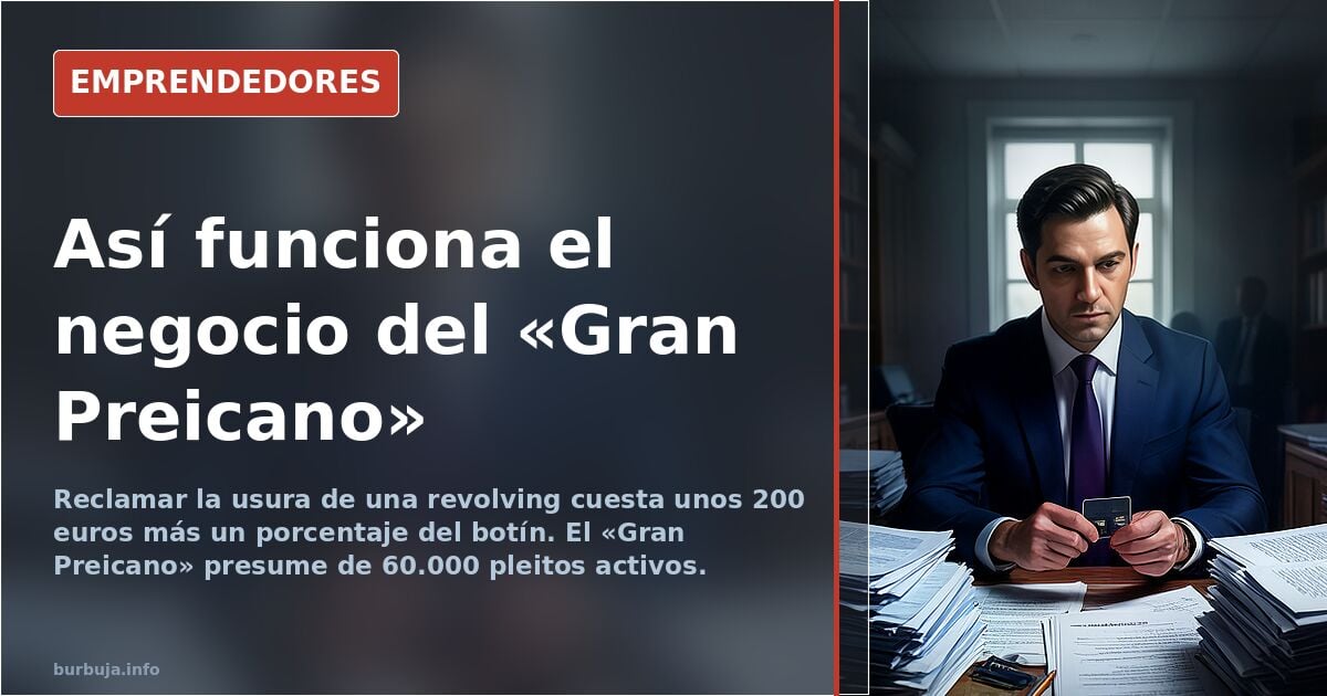 Preico Jurídicos: el negocio de reclamar la usura a los bancos