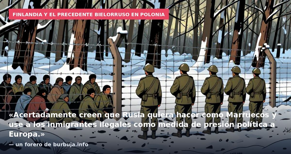 Finlandia y el precedente bielorruso en Polonia: «Acertadamente creen que Rusia quiera hacer como Marruecos y use a los inmigrantes ilegales como medida de presión política a Europa.» — un forero de burbuja.info