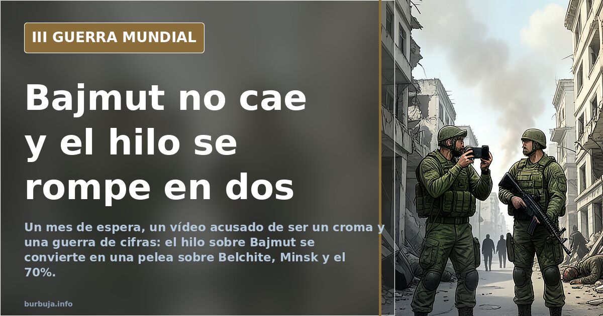 Bajmut no cae y el hilo se rompe en dos