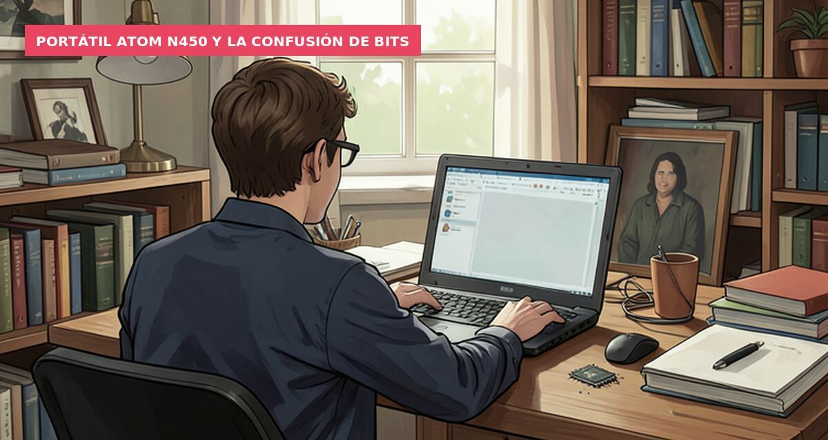 Portátil Atom N450 y la confusión de bits