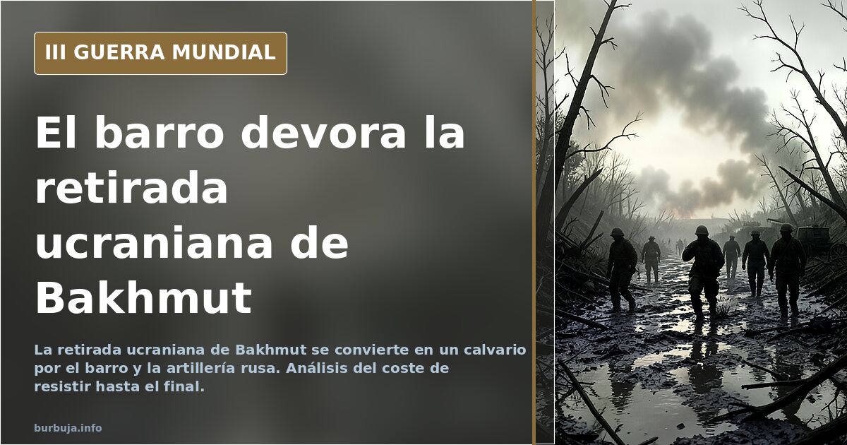 Bakhmut: la retirada que Ucrania retrasó hasta el barro