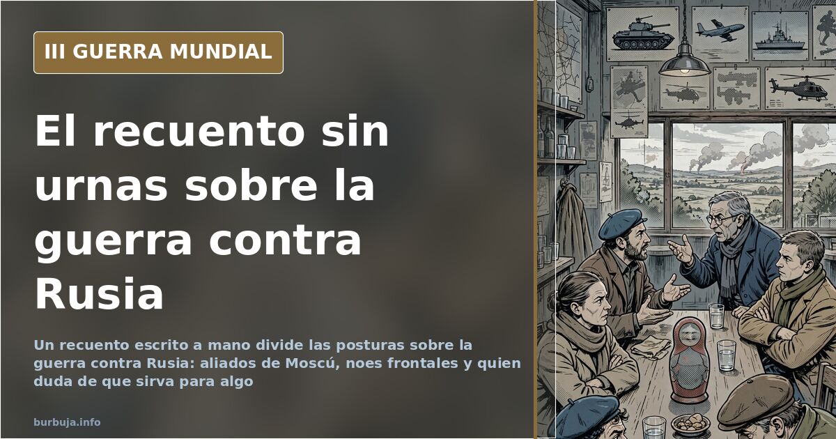Guerra contra Rusia: el recuento manual que divide posturas