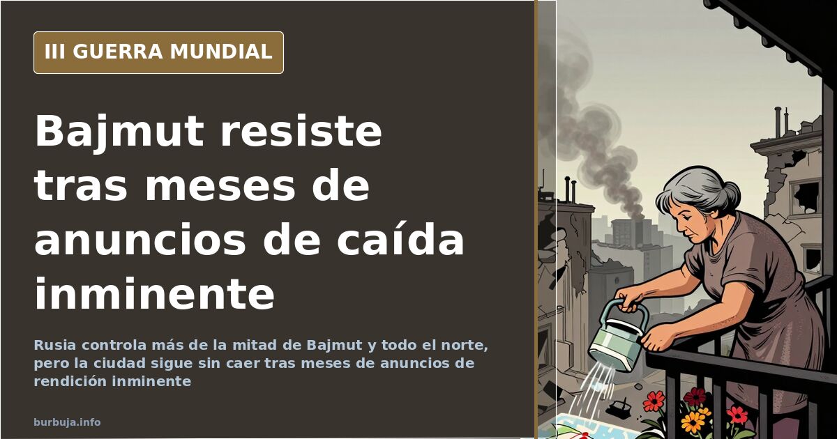 Bajmut no cae: ocho meses de asedio y un relato que se agota