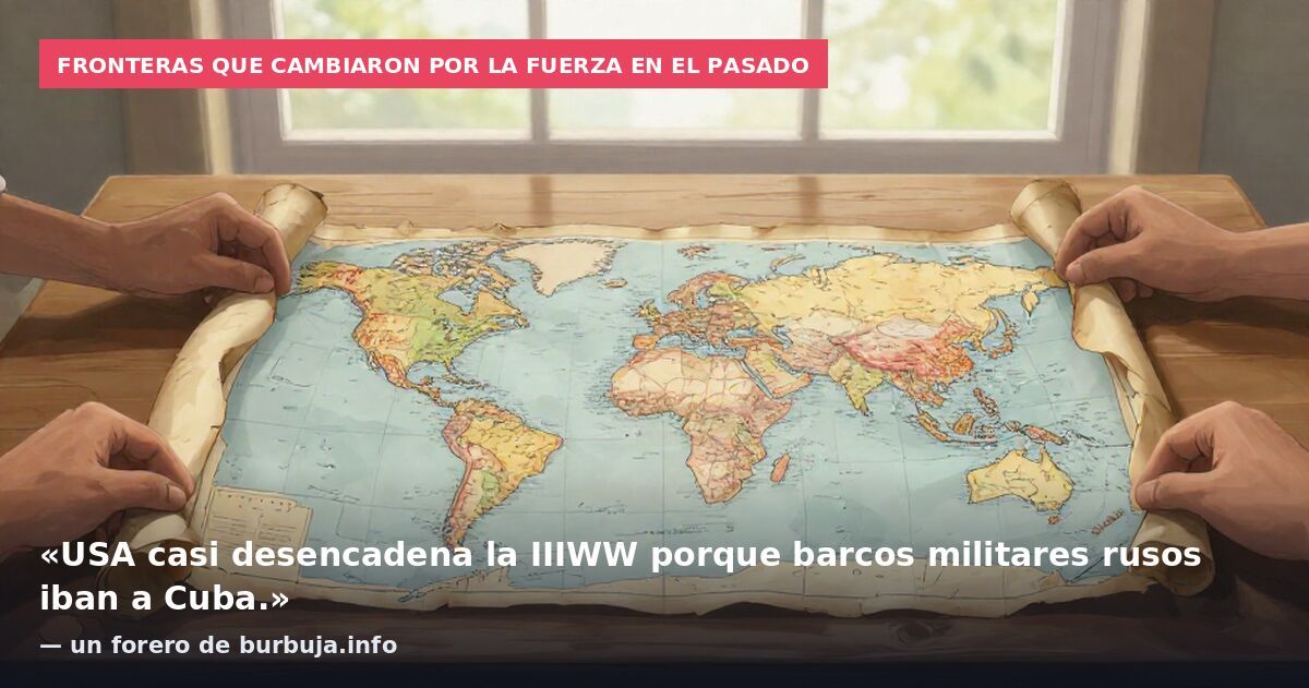 Fronteras que cambiaron por la fuerza en el pasado: «USA casi desencadena la IIIWW porque barcos militares rusos iban a Cuba.» — un forero de burbuja.info