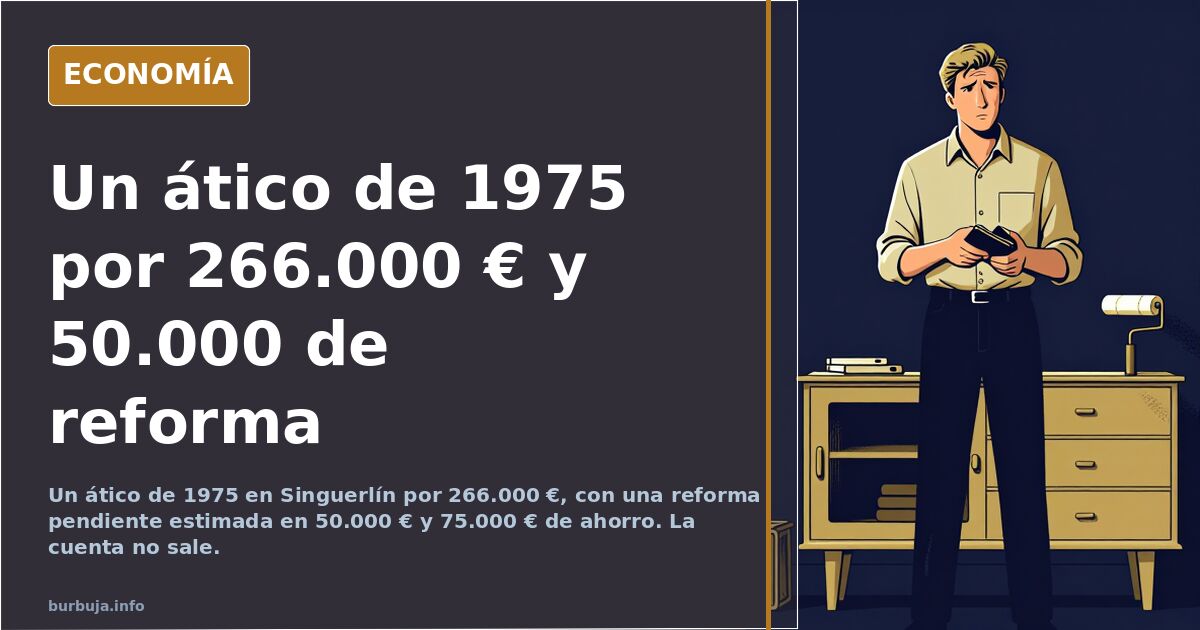 266.000 € por un ático de 1975 en Santa Coloma de Gramenet