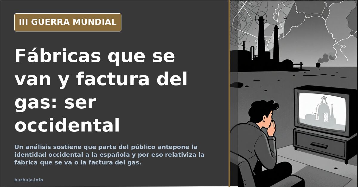 El coste de anteponer la identidad occidental a la española