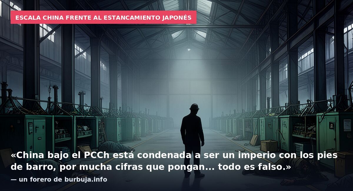 Escala china frente al estancamiento japonés: «China bajo el PCCh está condenada a ser un imperio con los pies de barro, por mucha cifras que pongan... todo es falso.» — un forero de burbuja.info
