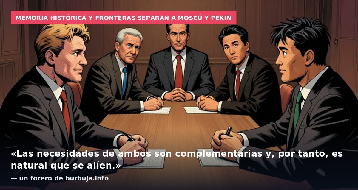 Memoria histórica y fronteras separan a Moscú y Pekín: «Las necesidades de ambos son complementarias y, por tanto, es natural que se alíen.» — un forero de burbuja.info