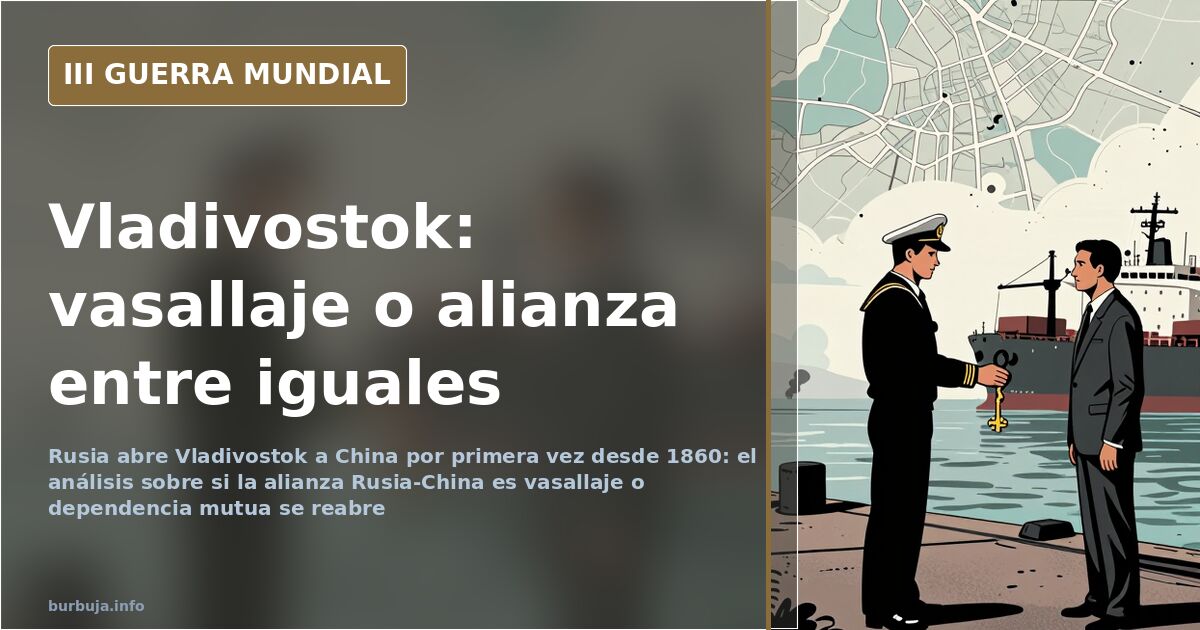 Rusia abre Vladivostok a China y crece la tesis del vasallaje