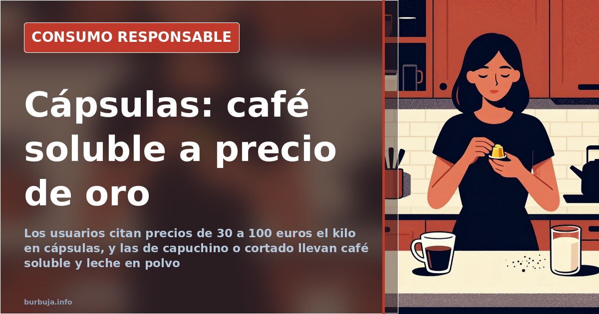 Cápsulas de Dolce Gusto abiertas: a la izquierda la de café solo con posos y a la derecha la de café con leche, vacía tras el