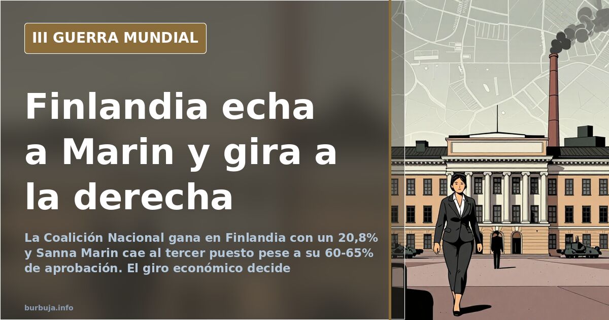 Finlandia gira a la derecha: Orpo gana y Marin cae al tercer puesto
