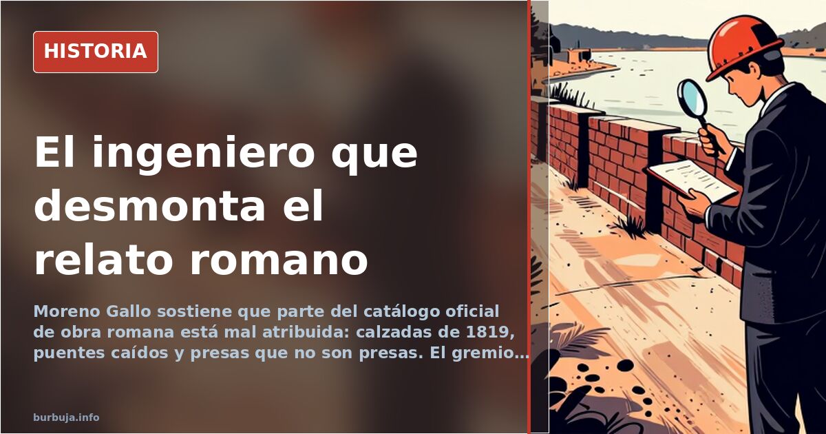 Fotografía de un acueducto romano de sillares junto a una calzada empedrada, símbolo de la ingeniería romana en España