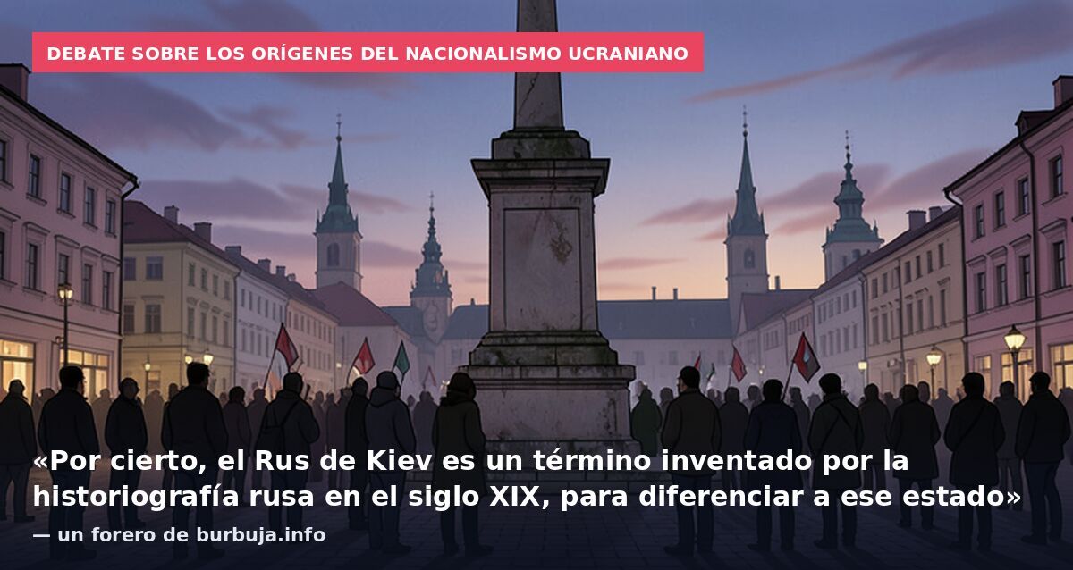 Debate sobre los orígenes del nacionalismo ucraniano: «Por cierto, el Rus de Kiev es un término inventado por la historiografía rusa en el siglo XIX, para diferenciar a ese estado» — un forero de burbuja.info