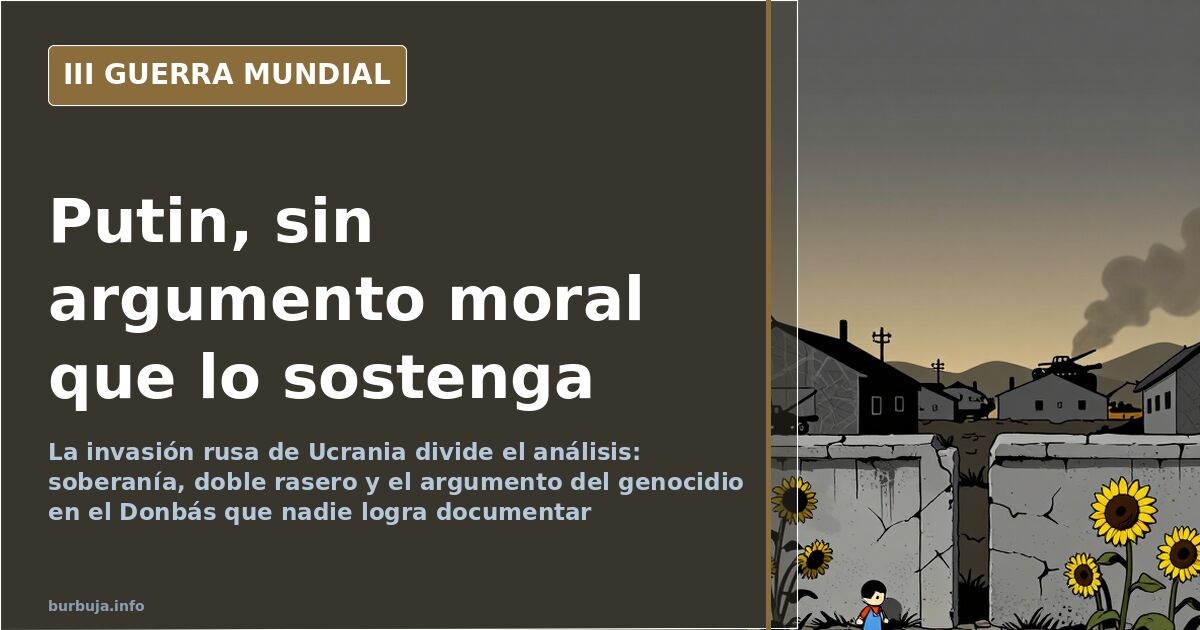 El soberanismo como coartada: nadie salva a Putin en el barro