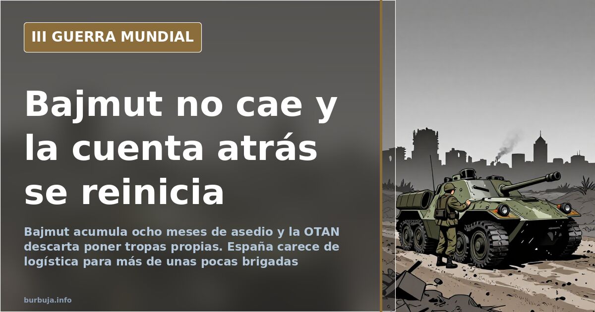 Bajmut se desangra y España debate quién iría a la guerra